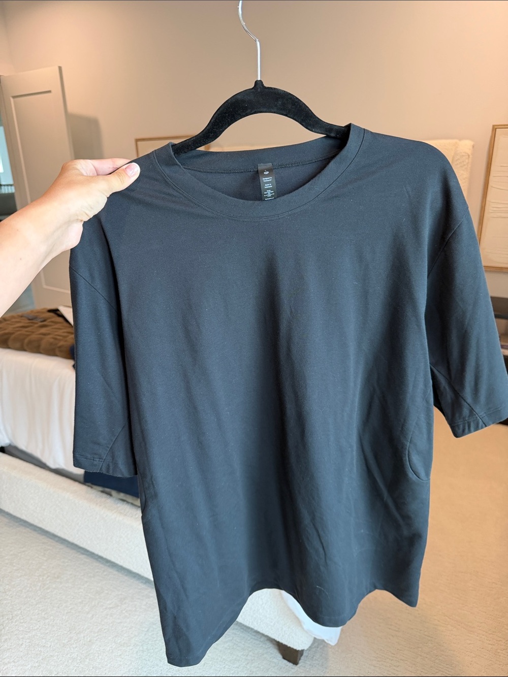 lululemon athletica Black Short Sleeve Crew Tee